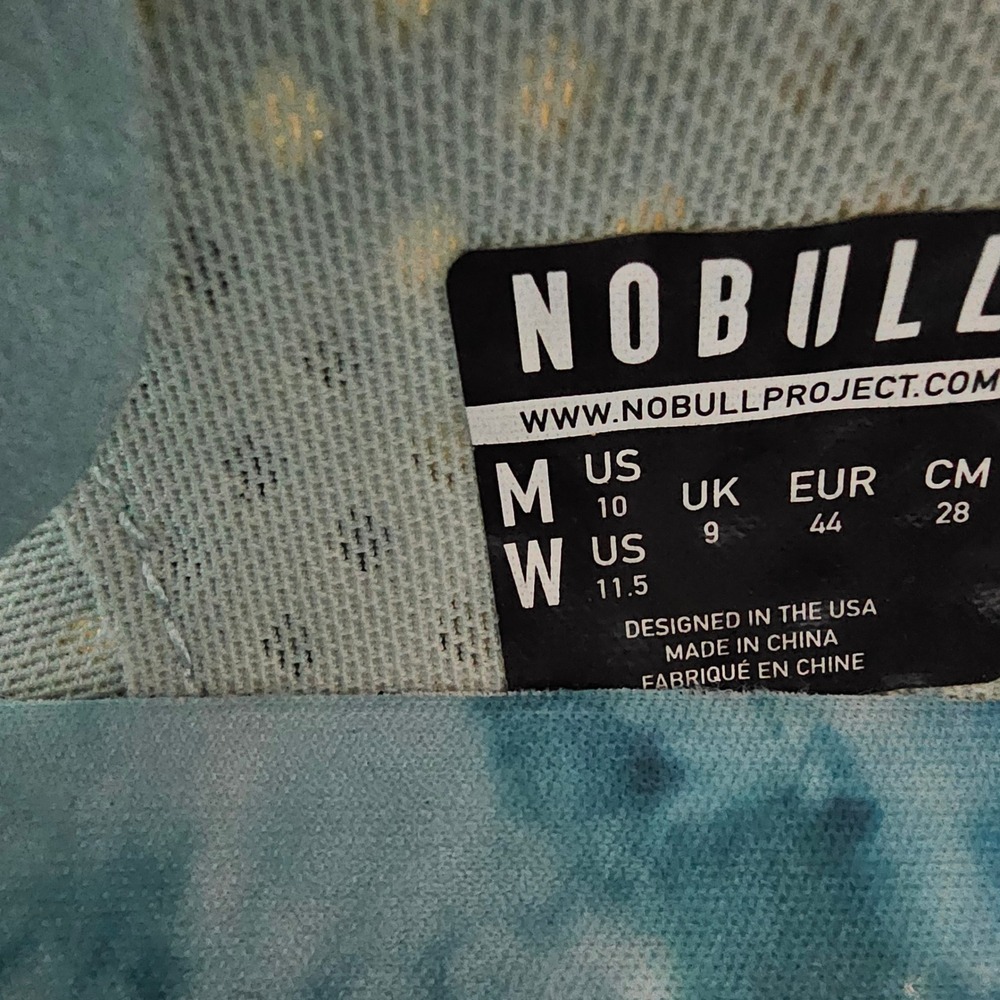 NOBULL Outwork SuperFabric Men 10 Women 11.5 Shoes Blue Tie Dye Artic Camo Gym - Picture 7 of 11